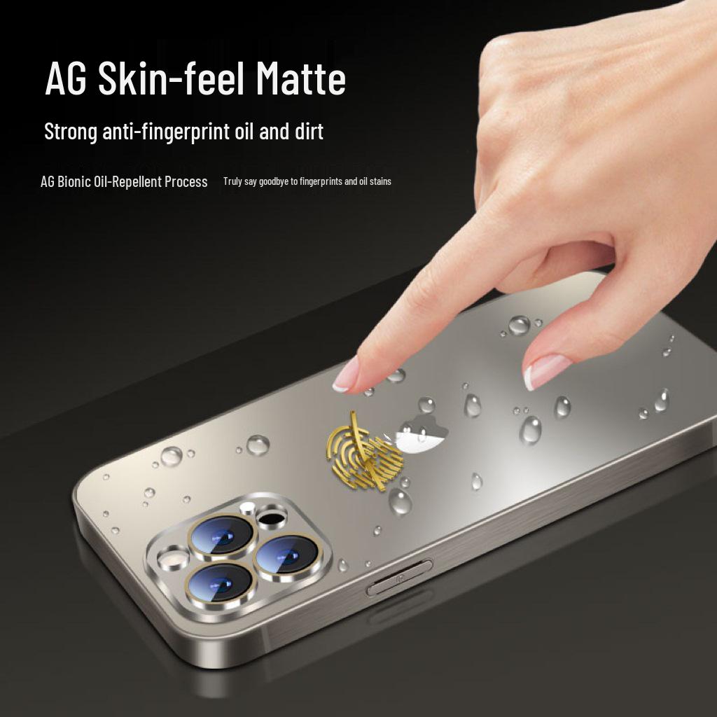 AG Matte Titanium Gold Case for iPhone 17 Pro Max with Brushed Edges - Compatible with iPhone 14/15/16