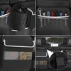 Back Seat Trunk Organizer Hanging Car Organizer Trunk Foldable Cargo Storage with 7 Large Pockets