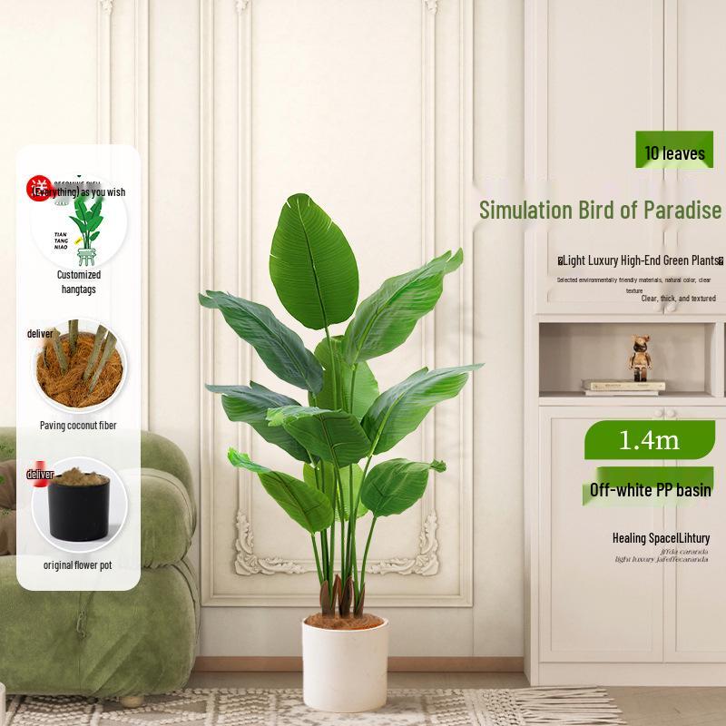 Luxurious Indoor Bionic Bird of Paradise Faux Plant