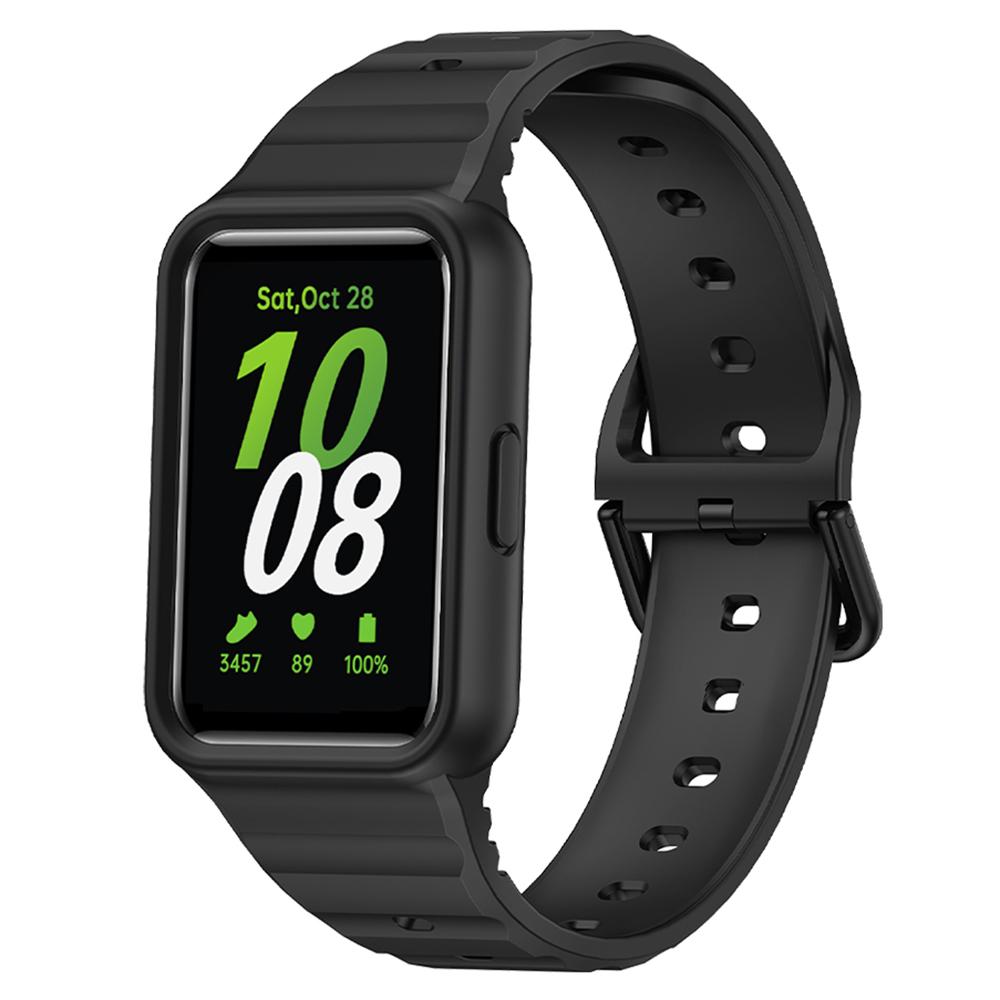 For Samsung Galaxy Fit3 Watch Bracelet Soft Silicone Integrated Strap Replacement