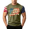 Men's Loose Fit Short Sleeve T Shirt American Flag Print Casual Summer Daily Wear Father's Day Independence Day Top
