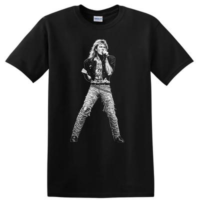 Joe Elliott Rock Legends T-shirt Silhuett Musikfan Hyllning Tee