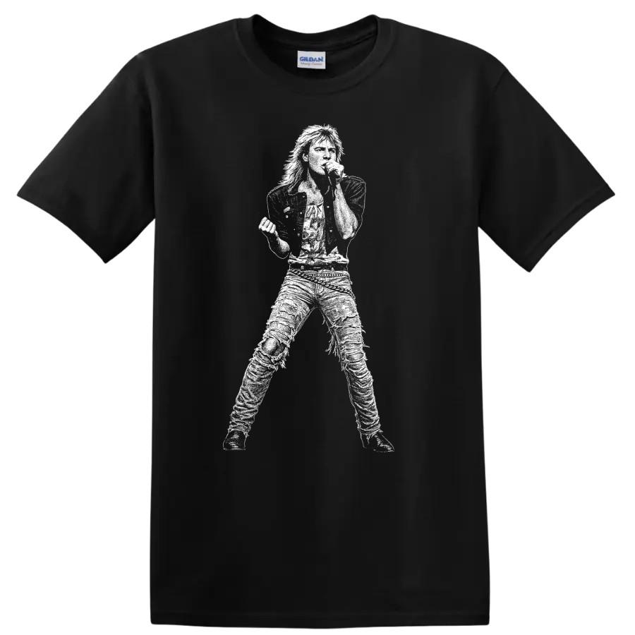 Joe Elliott Rock Legends T Shirt Silhouette Music Fan Tribute Tee