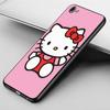 KT70 Hello Kitty Case for Xiaomi Poco X6 X4 M5 M6 F5 F6 C65 C55 C50 C51 C40 Redmi Note 7 8 14C A3X 13C 12C 11 10A 9C Pro Black Sofe Cover