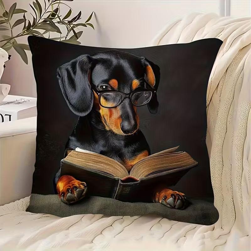 Ζωηρό Μποέμ Στυλ Κοντό Βελούδινο Μαξιλαροθήκη 45x45εκ. Γοητευτικό Γατάκι Διακόσμηση Σαλονιού Υπνοδωματίου (Δεν περιλαμβάνεται ένθετο μαξιλαριού)