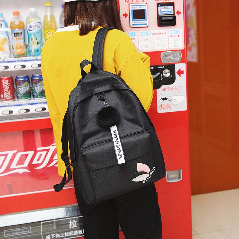 Canvas backpack for junior high school students in the Fengsen department of the college