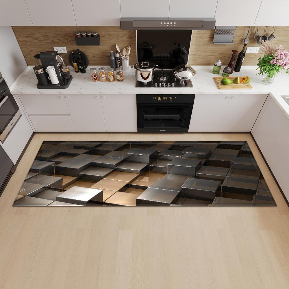 Entrance Door Mat Kitchen Bedroom Carpet Non-slip Floor Corridor Balcony Carpet Modern Pattern Floor Mat Can Be Customized