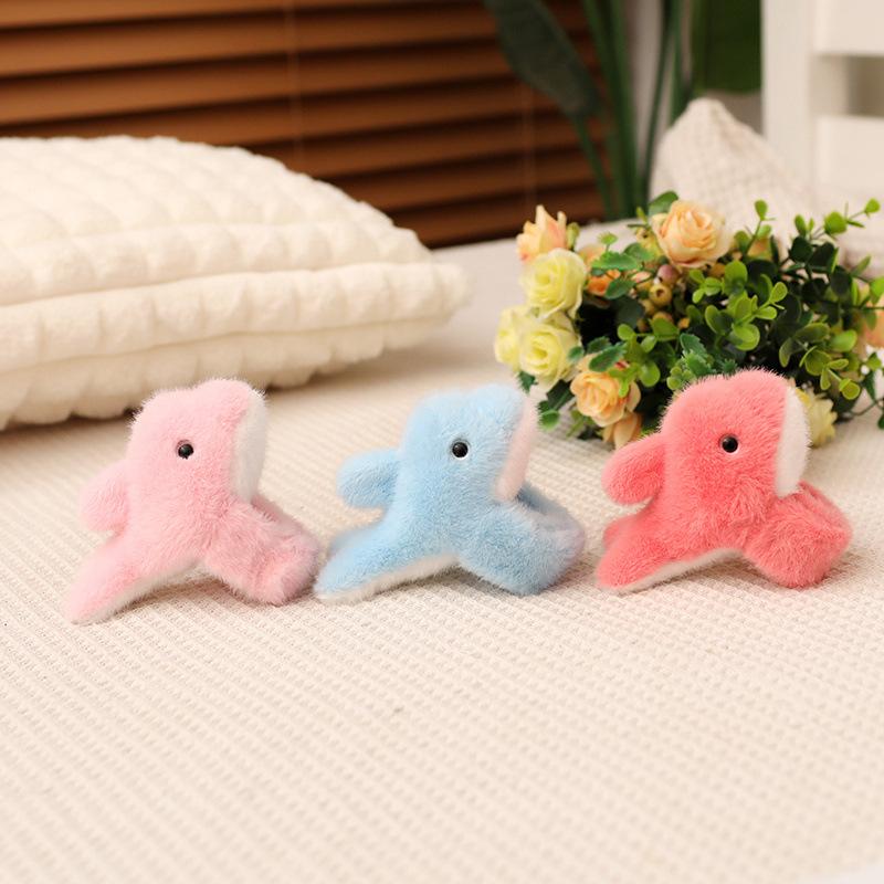Cute Little Dolphin Doll Plush Toy Blue Dolphin Bracelet Girl Bag Keychain Small Pendant