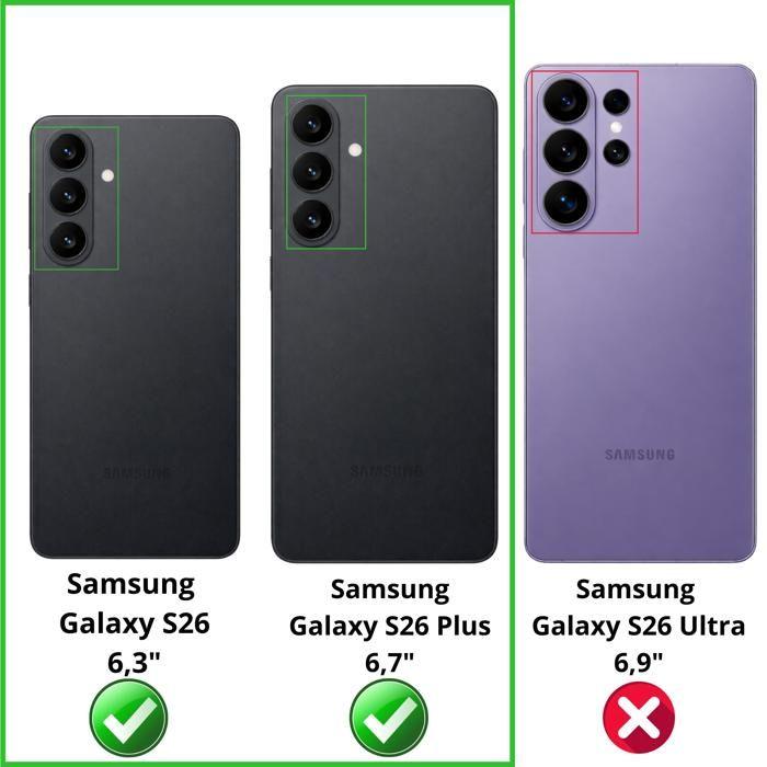 Protection Caméra pour Samsung Galaxy S26/Galaxy S26 Plus [Lot de 2] Verre Trempé Appareil Photo Arrière Film Protection Phonillico®