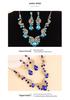 European & American Sparkling Water Drop Necklace & Earring Set: Light Luxury Fashion for Wedding Dress