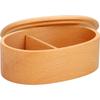 Wooden Kids Lunch 14 X 10 Oval Natural Children's Tableware, Box, Cm, Beech, Shape, Wood, V-104-1