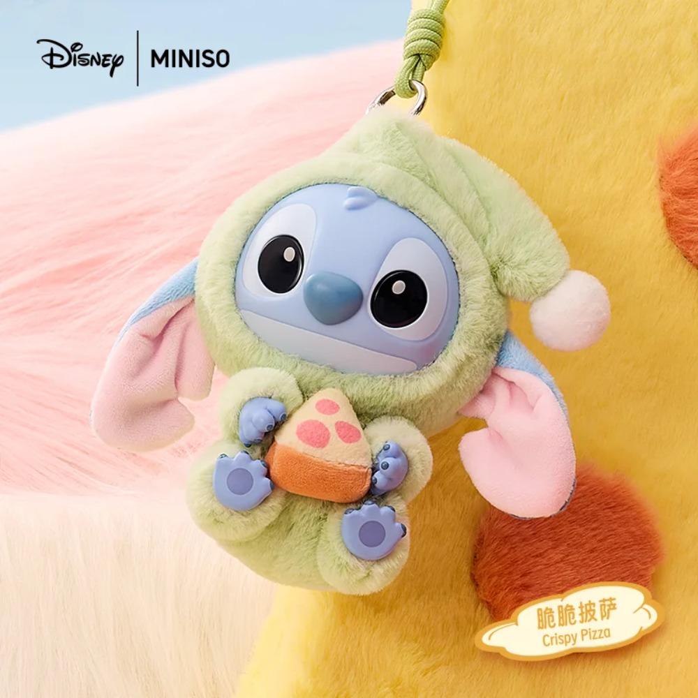 MINISO Disney Stitch "Must Eat Even When Tired" Series Blind Box Vinyl Plush Figurine Stitch Doll Mystery Box Collector's Toy