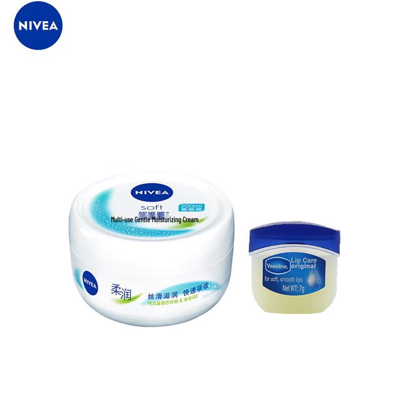 Nivea Moisturizing Cream 200ml with Vaseline Lip Therapy
