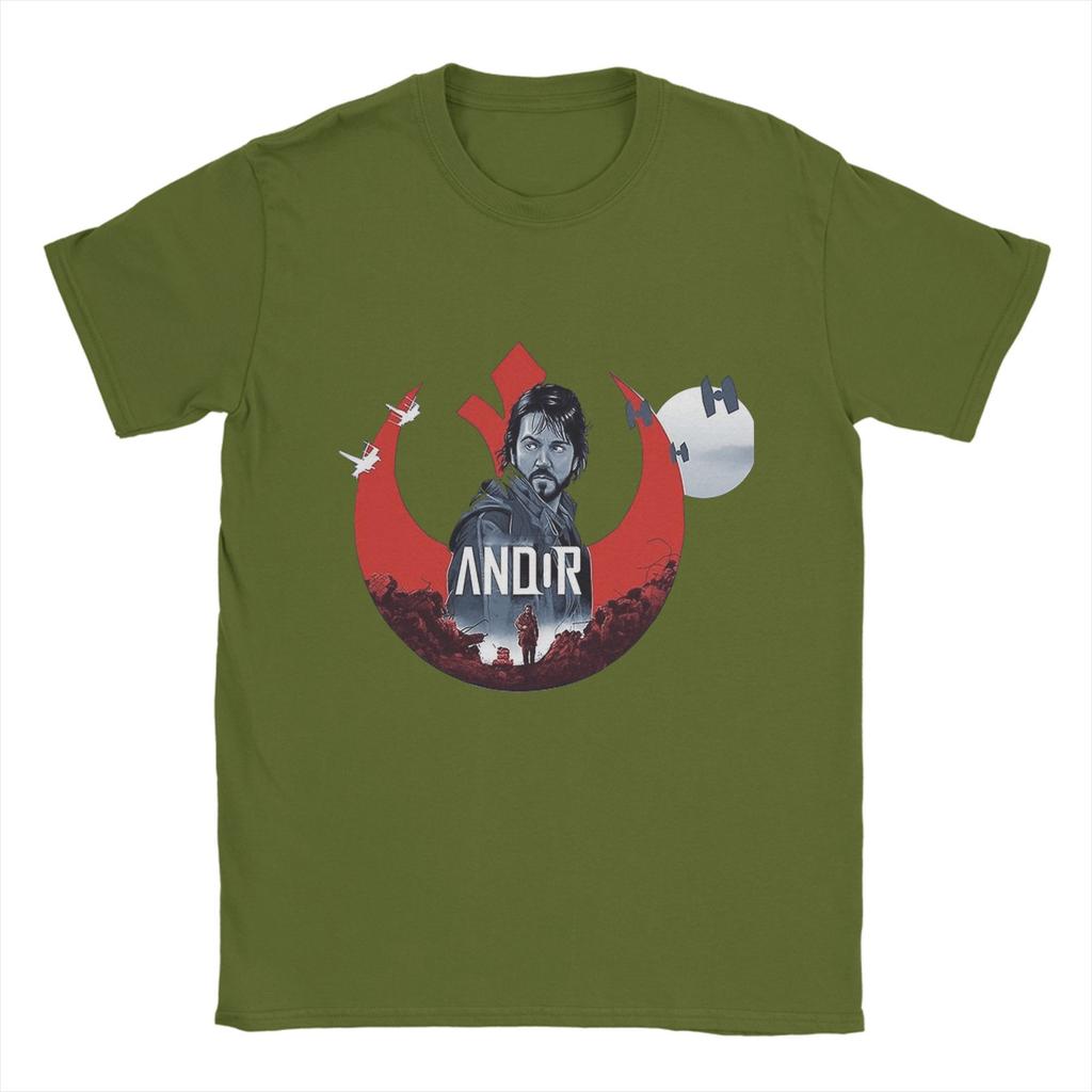 Funny The Best Andor T-Shirts for Men Crew Neck Pure Cotton T Shirt Short Sleeve Tees Summer Clothing
