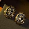 Vintage European American Western Antique Earrings Medieval Court Style Making