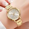 Folding Buckle Quartz Watches Stainless Steel Strap Watch Fashion Women Wristwatch  Student