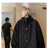  Fleece Lined Zip Up Hoodie Men's Oversized Warm Sweatshirt Winter Casual Jacket