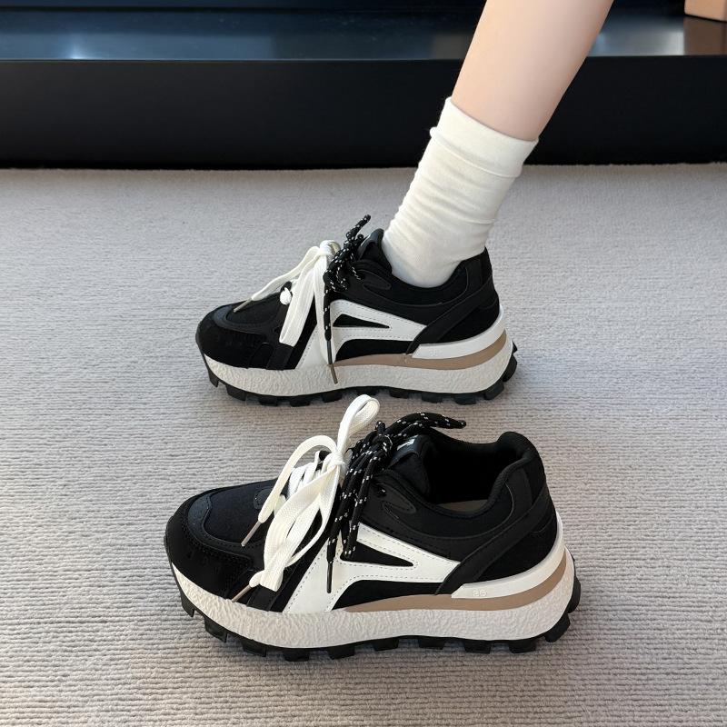 Red platform women's heightening shoes summer and autumn new casual sports little white shoes