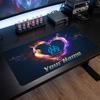 Olympique Marseille FC Custom Large Mouse Pad, Personalized Name Text Print, Football Logo Non‑Slip Desk Mat Gaming Gift