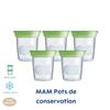 MAM Allaitement Pot de Conservation 120ml Lot de 5