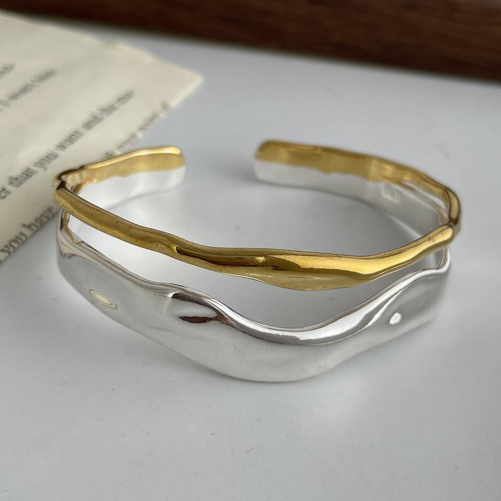 Xiaomi 100% Solid 925 Sterling Silver Shinning Bracelet for Women Men Vintage Handmade Hasp Bracelet Birthday Gift S-B451