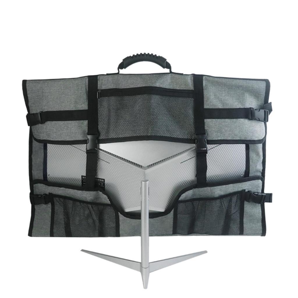 Monitor Carrying Case for 27" Pouch Tote Bag Travel Protect Gift Gray