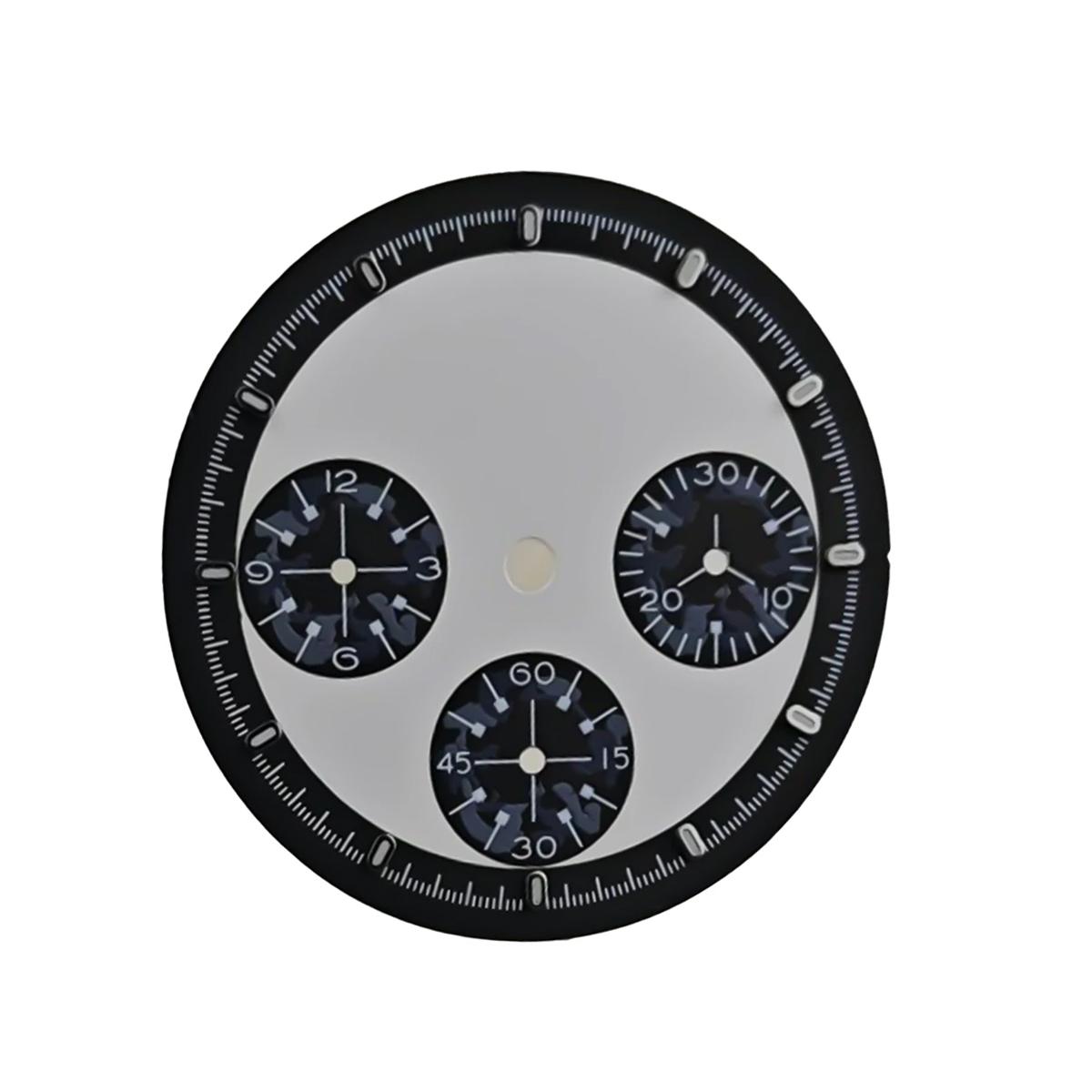 2026 New High-Quality 29.5mm No Logo Dial Fit VK63 Movement Green Luminous Speed Dial Watch Modification Accessories