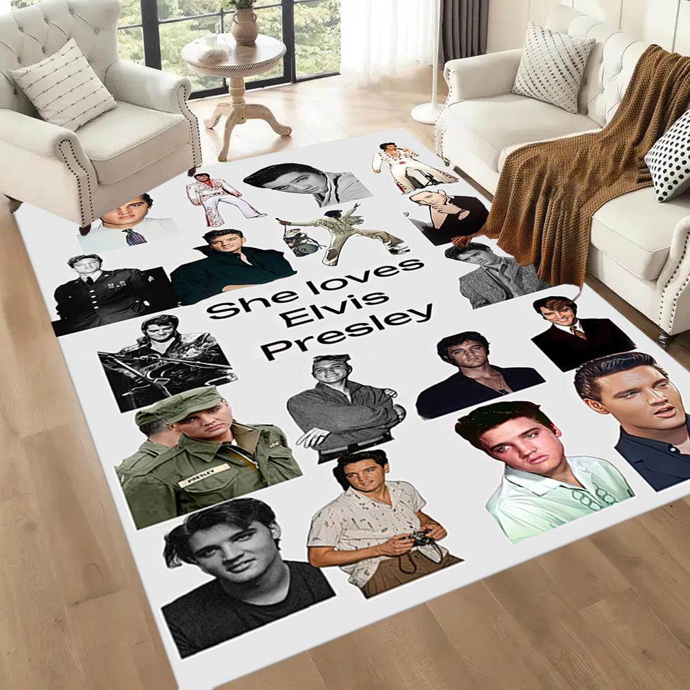 Elvis Carpet Perfect For Entryway Hallway Dining Room Kitchen Antislip Rug Office Home Decor Spiritual Gift