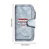 Fashion Sporty Printed Long Wallet Multifunctional Portable Leather Purse for Daily Use