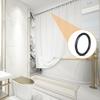 30 Stück schwarze runde Duschvorhangringe rostfrei glatte Duschvorhang-Aufhängeringe