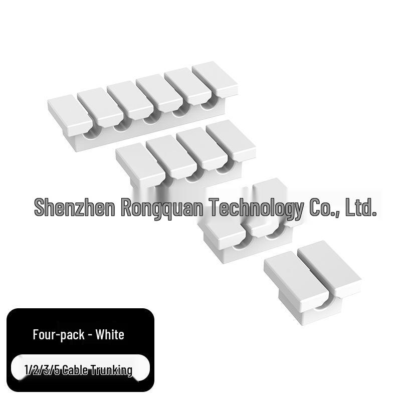 Self-Adhesive Silicone Cable Organizer and Desktop Wire Management Holder