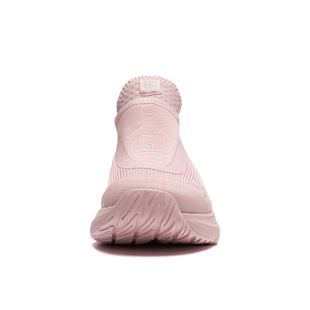 New LiNing Anti Slip Wear Resistant Breathable Lightweight Low Top Casual Running Shoes Women's Pink Gray AGLU106-3