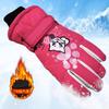Gants de Ski pour Enfants Hiver Imperméables Motif Dessin Animé Mignon Gants de Neige Chauds pour Garçons Filles Enfants 5-10 Ans