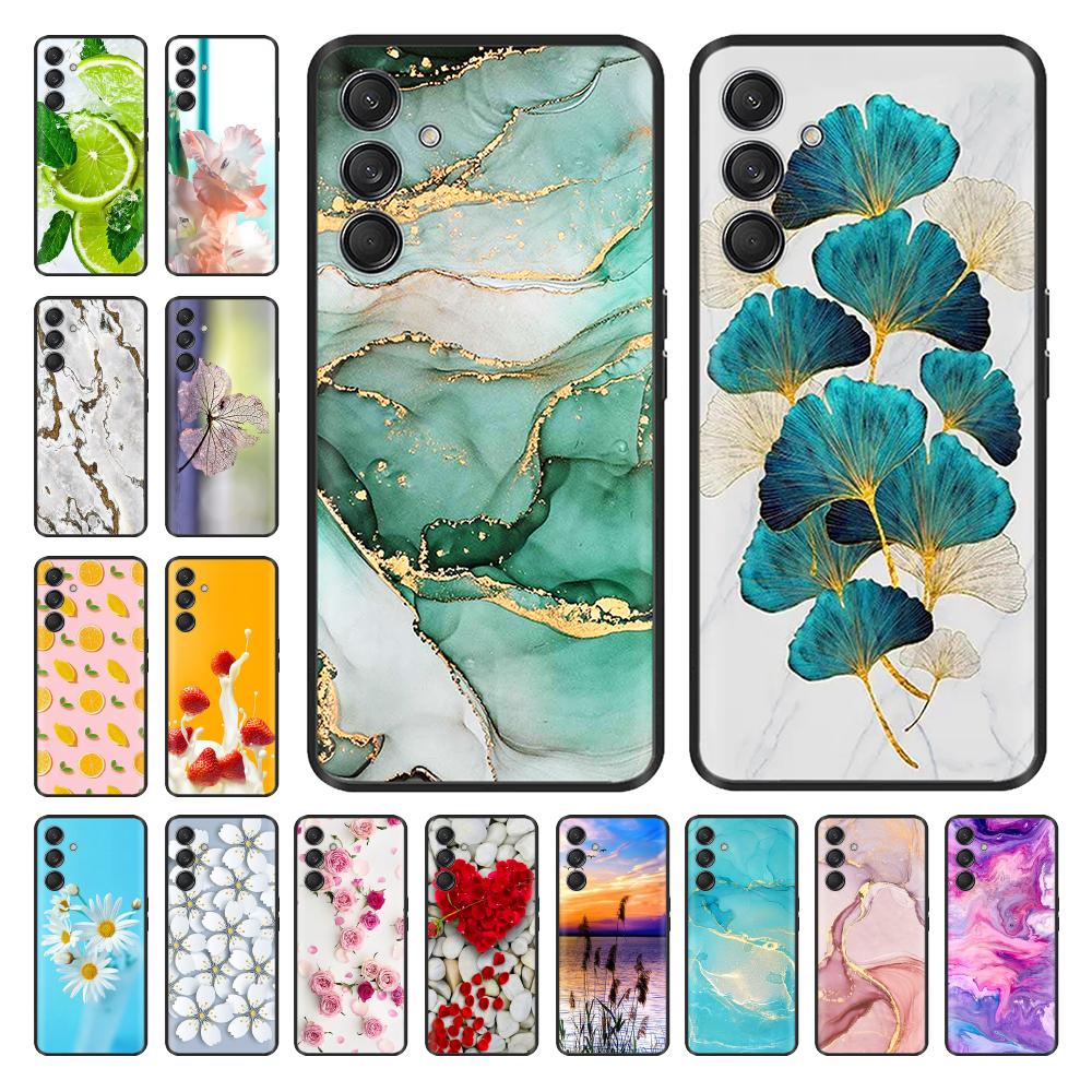 Case For Samsung Galaxy M15 M55 F15 5G Soft Silicone Back Cover For Samsung M15 SM-M156B M556B Phone Protective Shell Cases Para