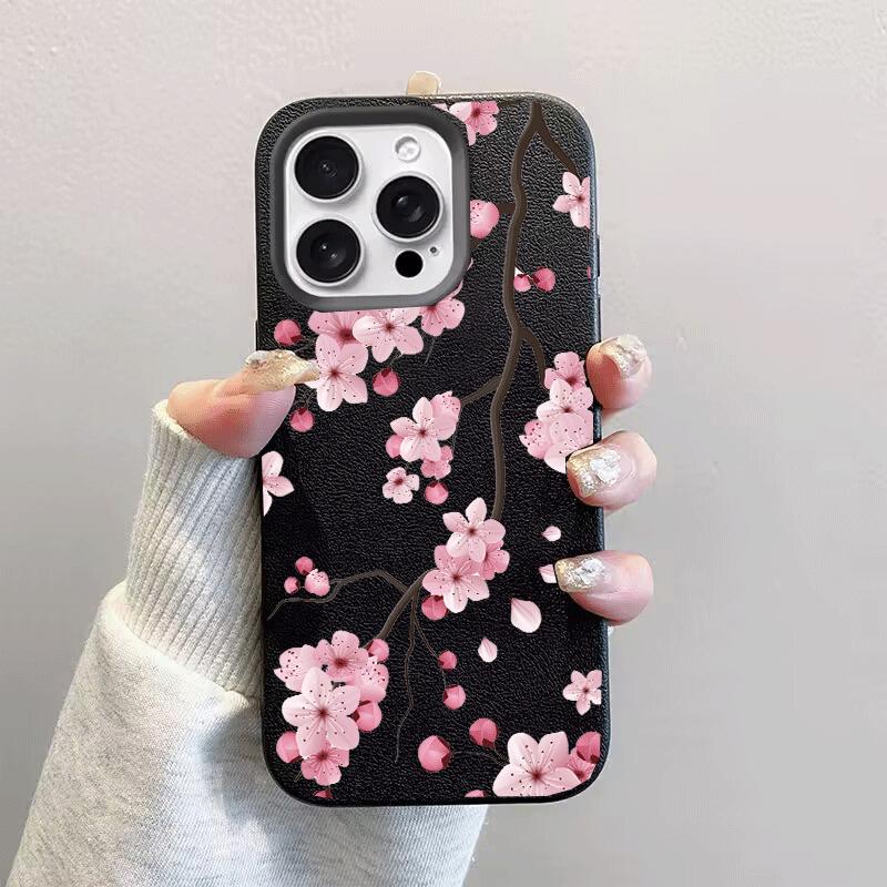 Case For RENO 15 15F 11F 12F 14 PRO 10 5 Lite 5F OPPO A3 A5 A6 PRO A2 A3X A5X A40 A94 Soft Pink Violet Flowers Matte Cover