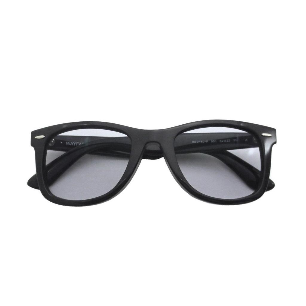 Lens Set with HOYA Suntech Photochromic Eyeglasses RB2140F 901 52 size Sunglasses Wayfarer Chrome Cell Frame Full Fit [Ray-Ban] Photochromic - Gray