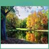 Diamond Paintings Diamond Drill Rhinestone Embroidery Hand Made Needlework Beautiful Autumn Pictures