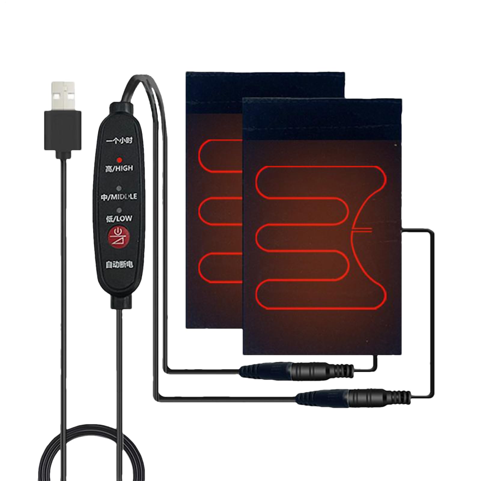 

Электрическая грелка для рук для автомобилей, с питанием от USB, быстрый нагрев за 10 секунд, 3 See description чёрный