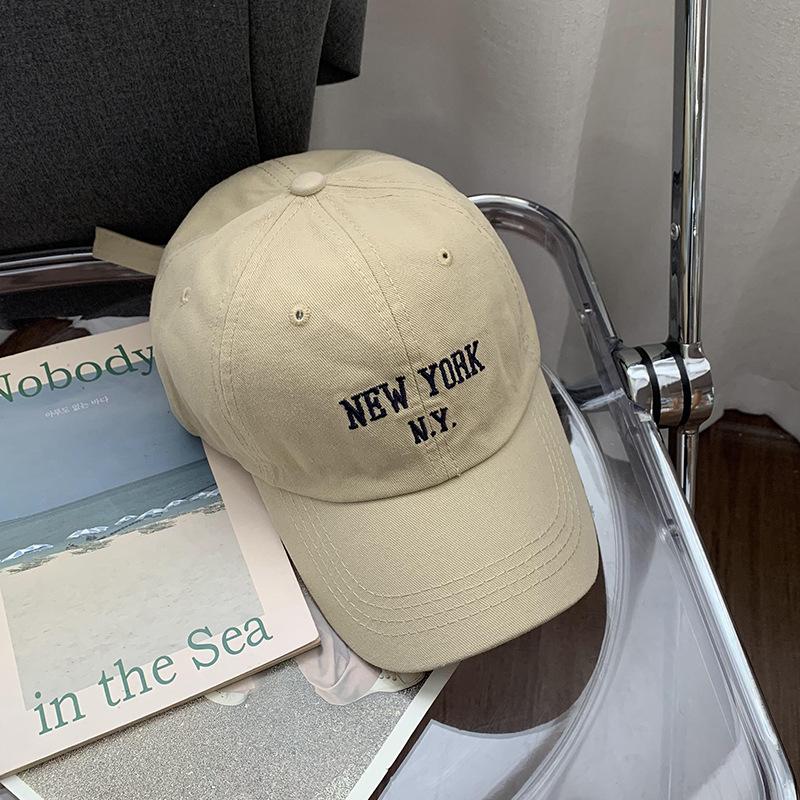 Fashion Hat Korean ins Alphabet Baseball Cap Women's Spring New Casual Versatile Sun Hat Men's Trend Face Small Peaked Cap