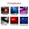 10x Newest W5W Led T10 Car Light COB Glass 6000K Auto Automobiles License Plate Lamp Dome Read DRL Bulb Style 12V