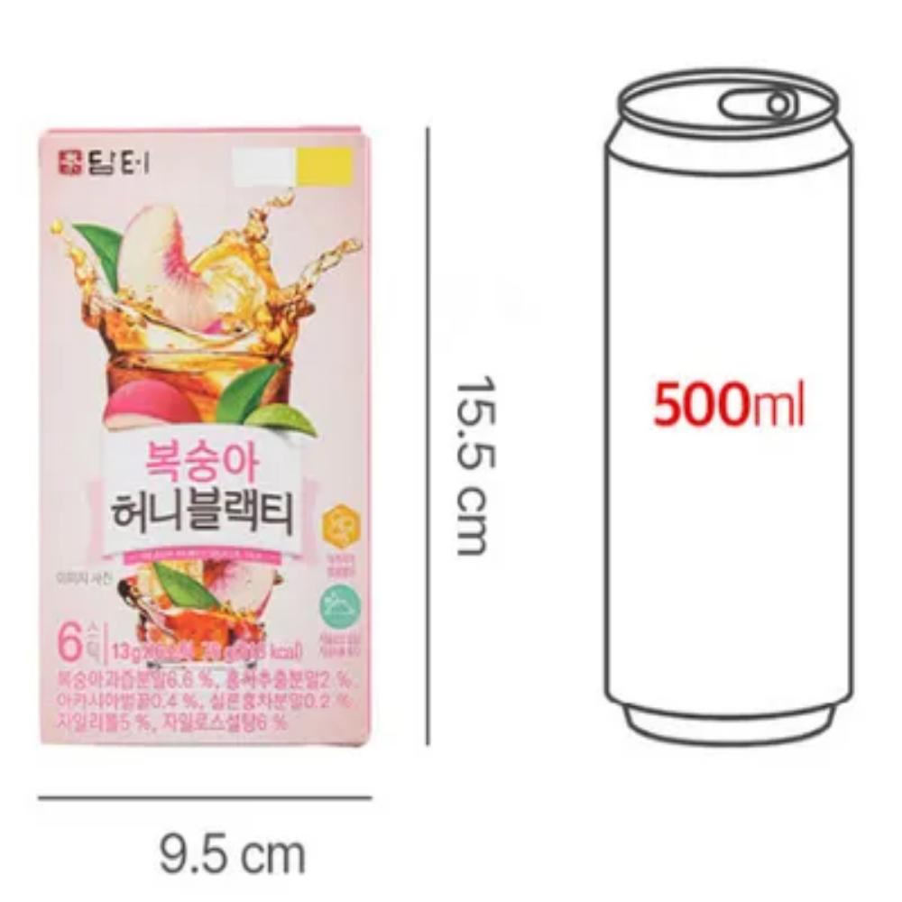 Damteo Peach Honey Black Tea 13g X 6 Stick