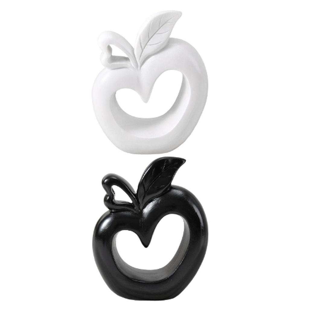 Resin Apple Statue, Decorative Figure, Modern Christmas Gift, Sculpture, Table