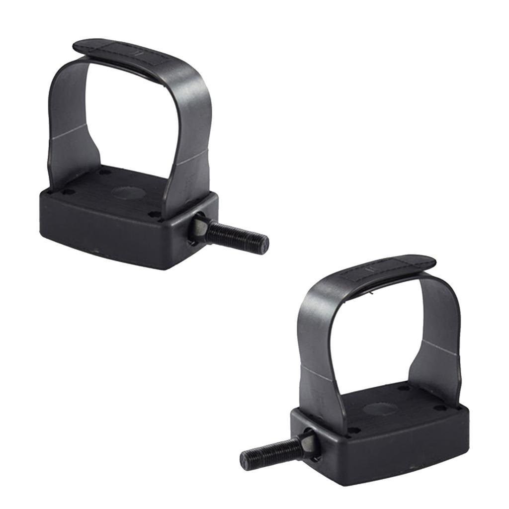 Indoor Exercise Bike Pedal with Straps 9/16inch 1/2inch Thread Stationary Recumbent Bike Pedals for Spin Bike Enduring