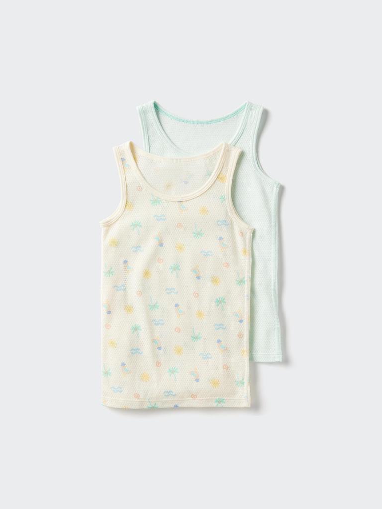 Uniqlo Japanisches Baumwoll-Netz-Tanktop 2er-Pack