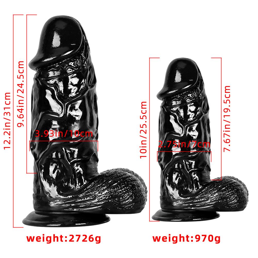 Huge Black Penis Fisting Big Dildo Adult Sex Toy Realistic Dick Strap On Cock Femdom Women's Masturbator