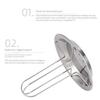 Non-stick Turkey Roaster Rack Universal Fit Grill Stand for Oven Smoker Outdoor Camping BBQ Kitchen Roasting