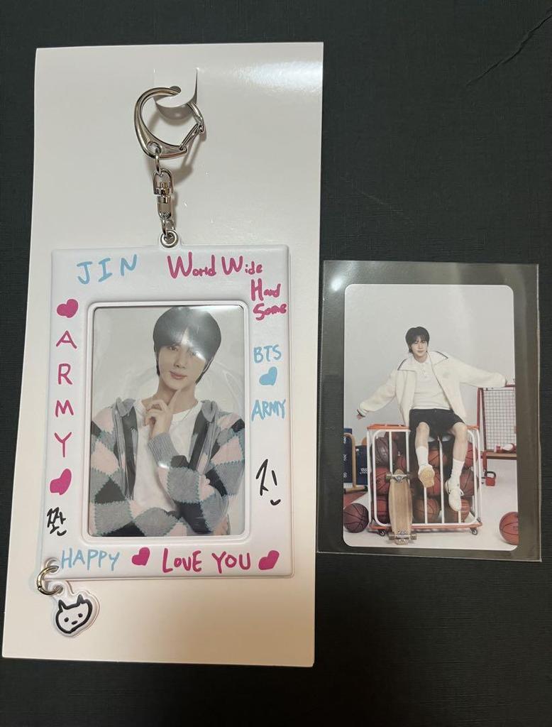 [USED] BTS Jin RUNSEOKJIN in JAPAN Photo Card Holder with Trading Card