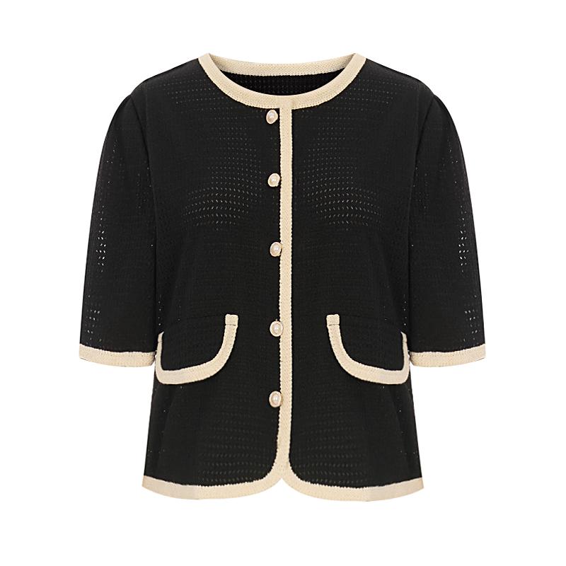 SELLY'S Coco Contrast Line Jacket_I6B-Cjk003