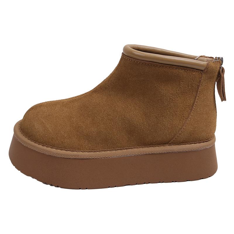 

Европейская станция 2024 флип мех маффин платформа короткие сапоги круглый нос универсальные мокасины молния интернет знаменитость белые туфли 35 малиновый