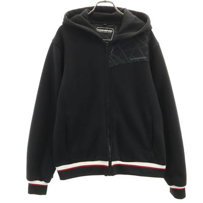 Bike Long Sleeve Inner Sweatshirt Zip Hoodie XL Black Back Brushed Men's Used